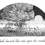 He shall descend like rain upon the meadows