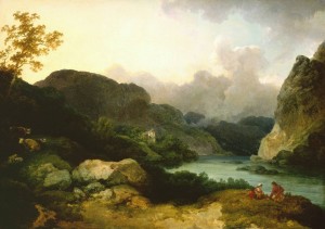 Lake Scene, Evening 1792 by Philip James De Loutherbourg 1740-1812