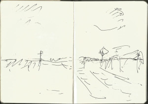 Sketchbook_drawingfrom_moving_train_MDorn_2010