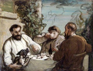 Daumier_Lunch_in_the_country_oil_on_board_1868_26x34cm