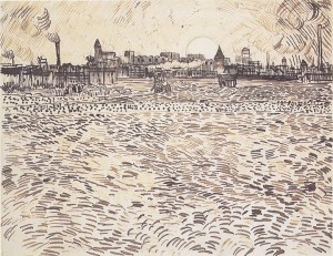Vincent_van_Gogh_Sumer_evening_study_after_a_painting_c1888